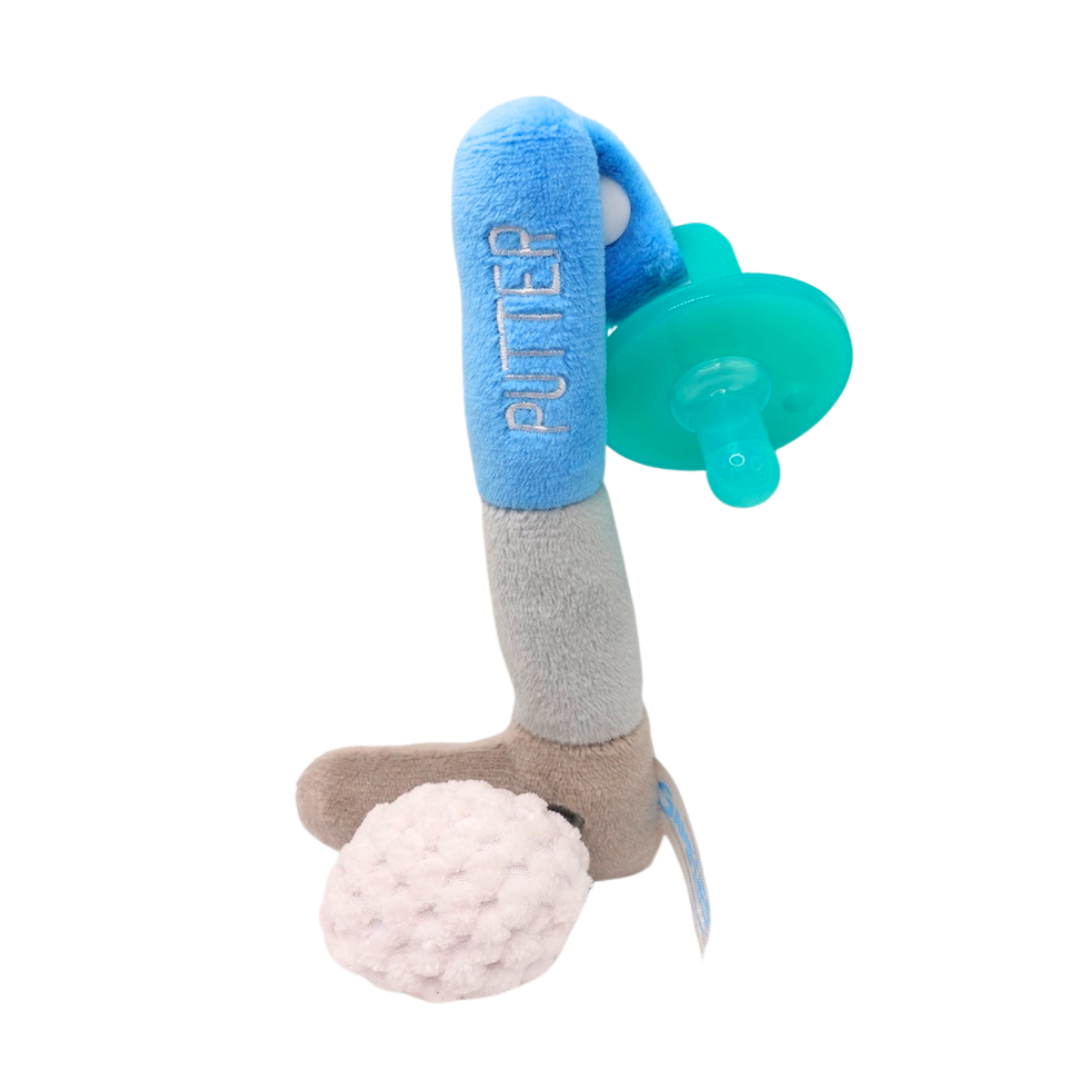 Golf Pacifier Golf Baby Plush Toy with Pacifier | Golf Baby Shower Gift | Gamezies